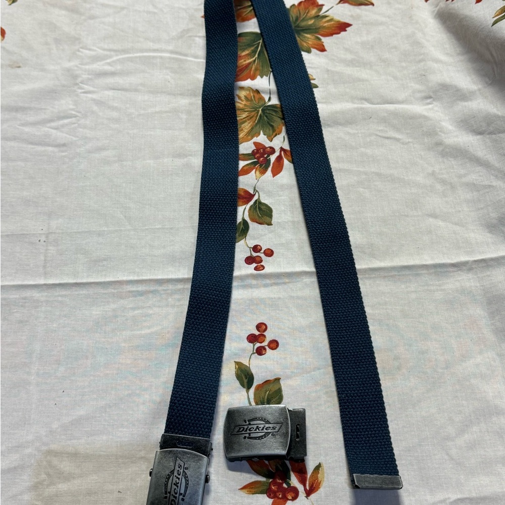 Dickies Navy Belt with Metal Buckle